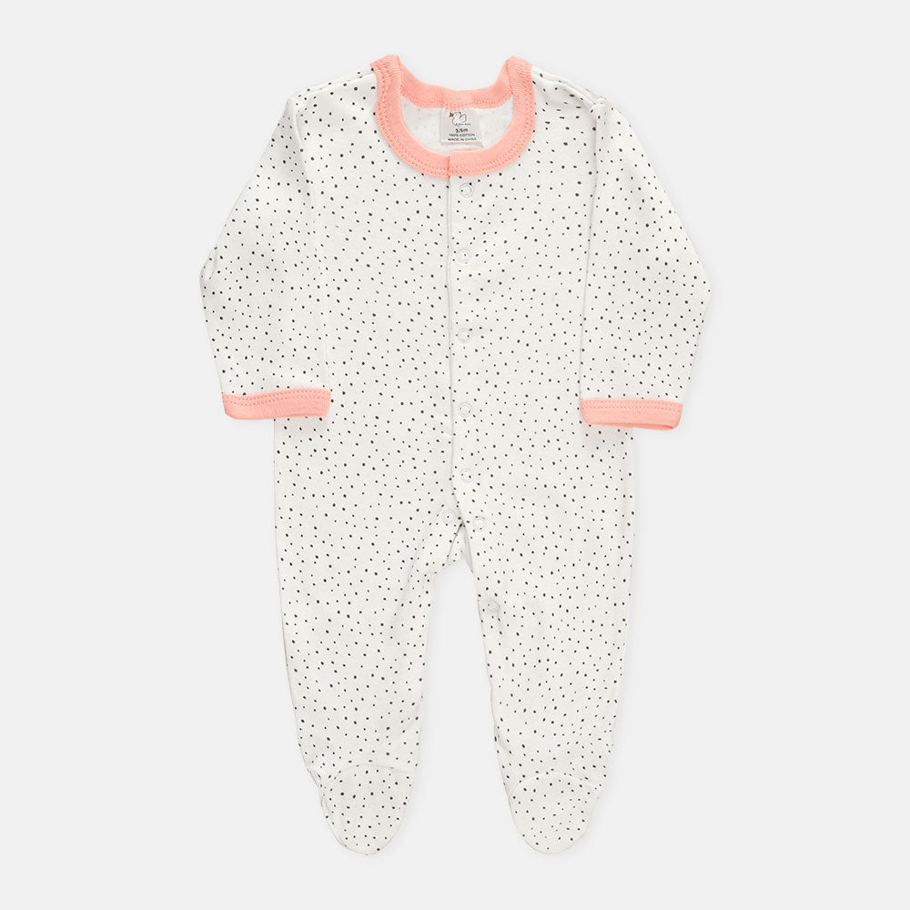 BABY GIRLS GIFT SET PEACH AND WHITE BABY ELEPHANT