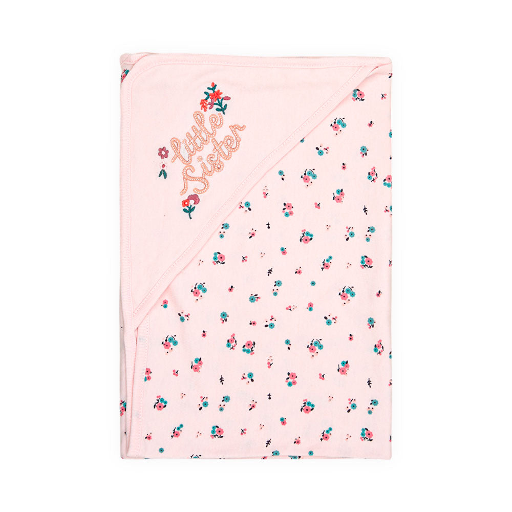 BABY GIRL GIFT SET LITTLE SISTER FLORAL