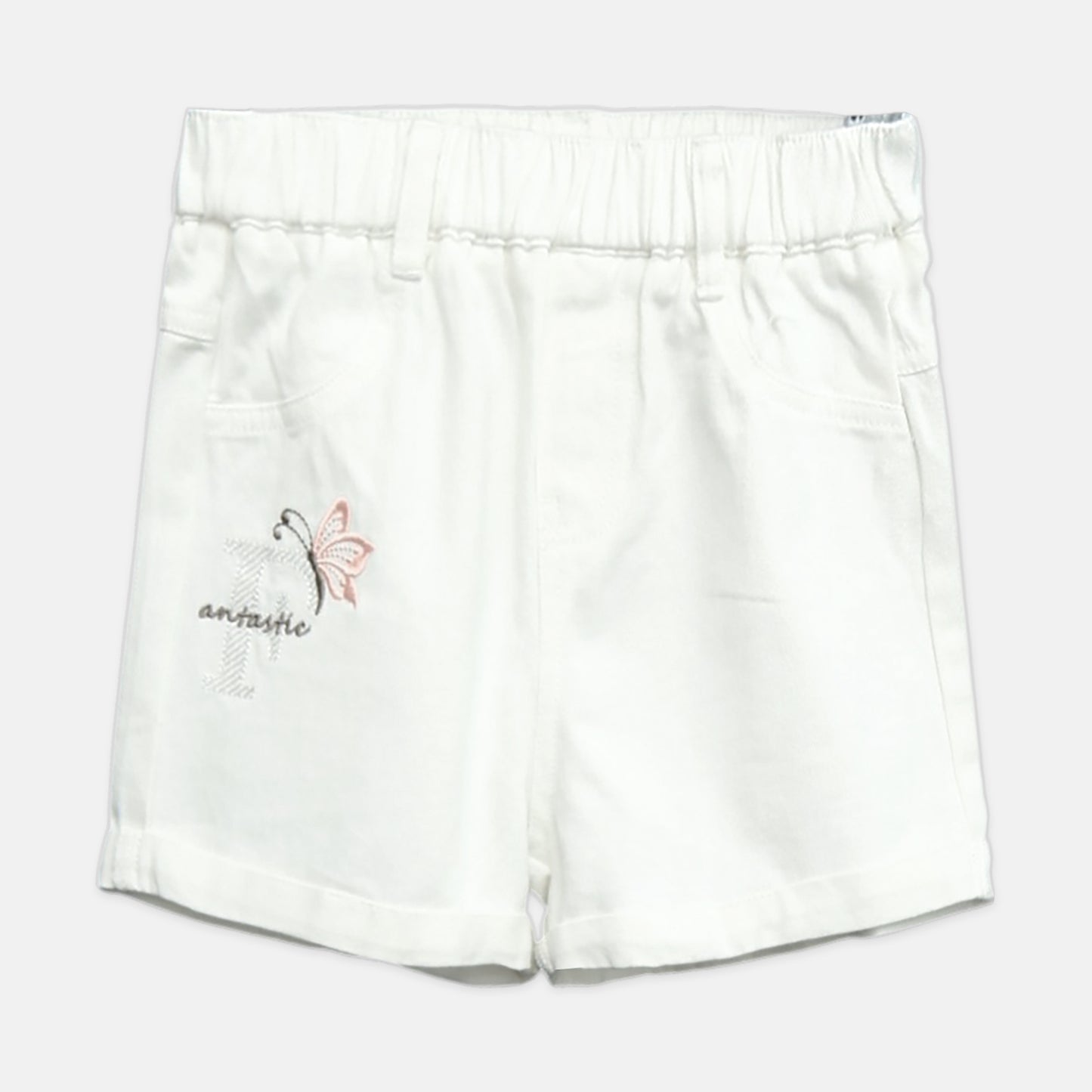 Smile Ruffle Set - Peach & White