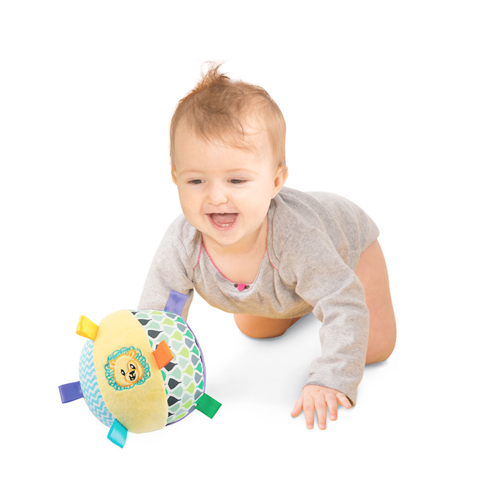 CAESAR THE LION SOFT RATTLE BALL