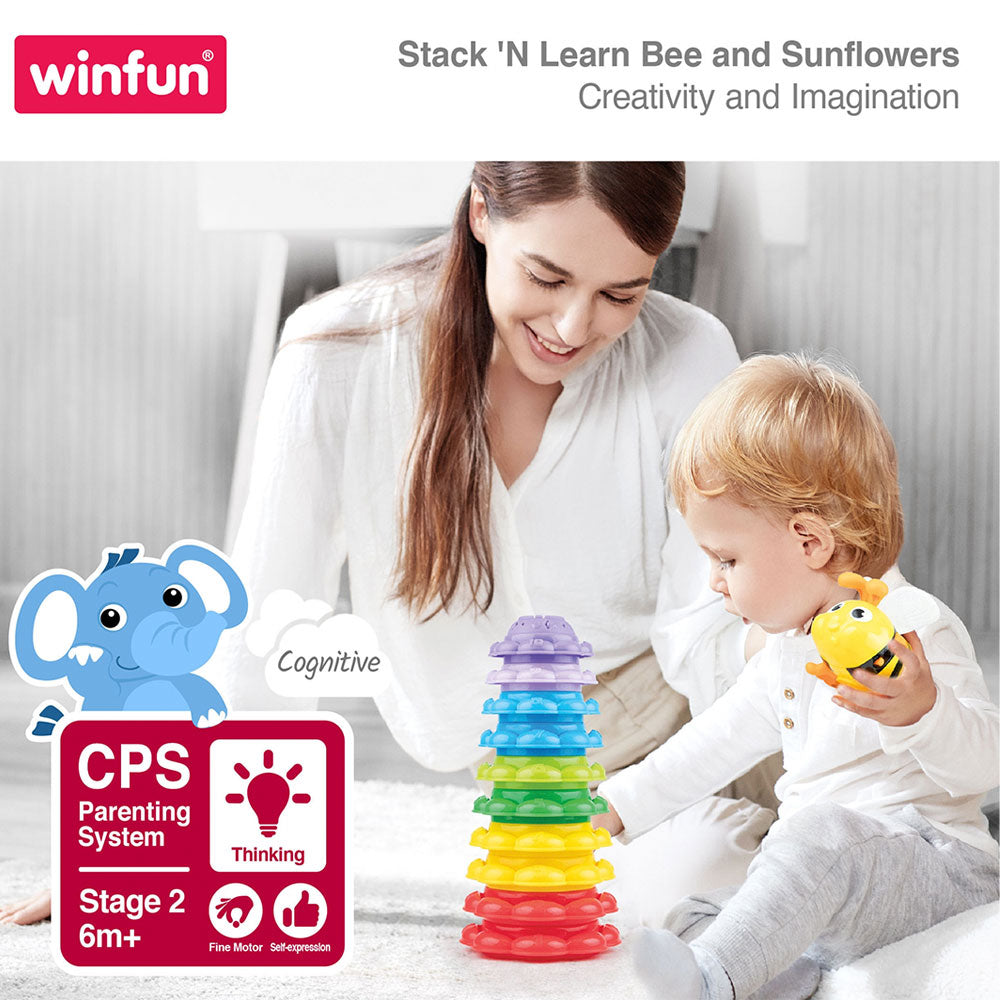 STACK N LEARN BEE AND SUNFLOWERS