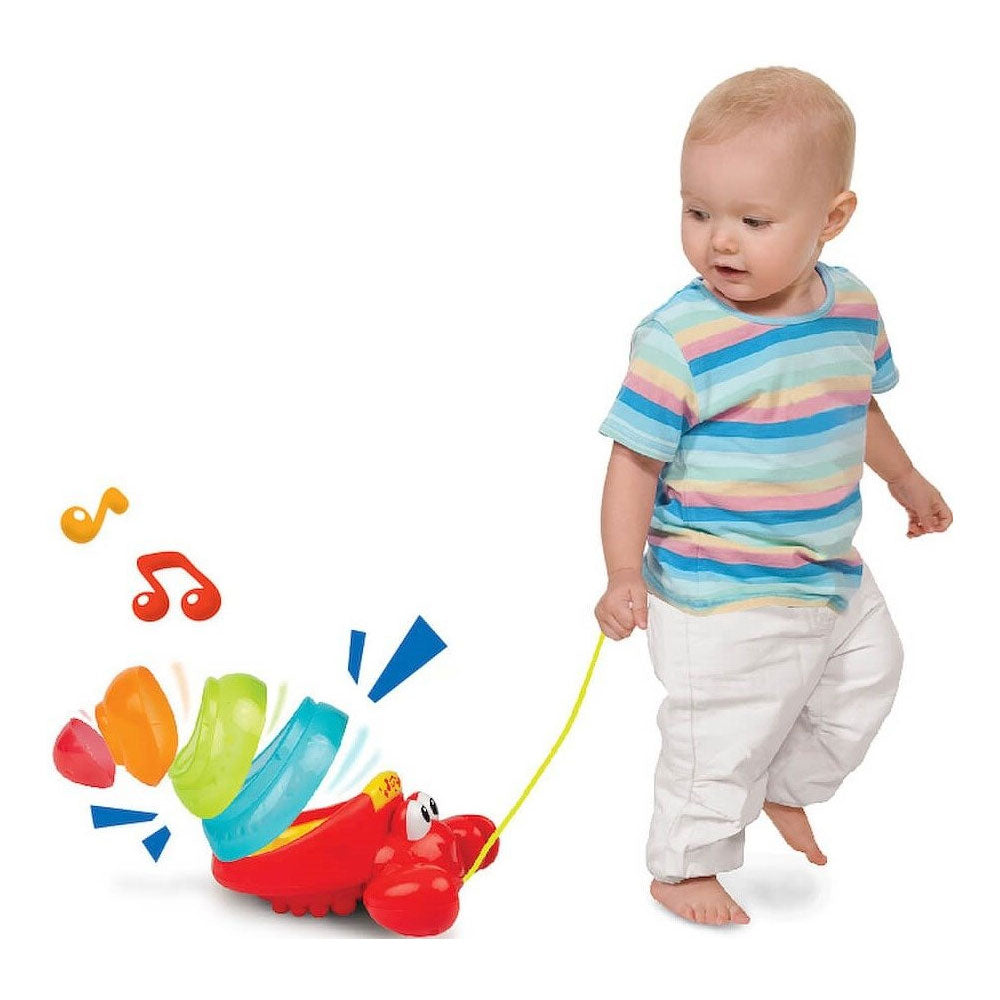 PULL ALONG CRAB STACKER