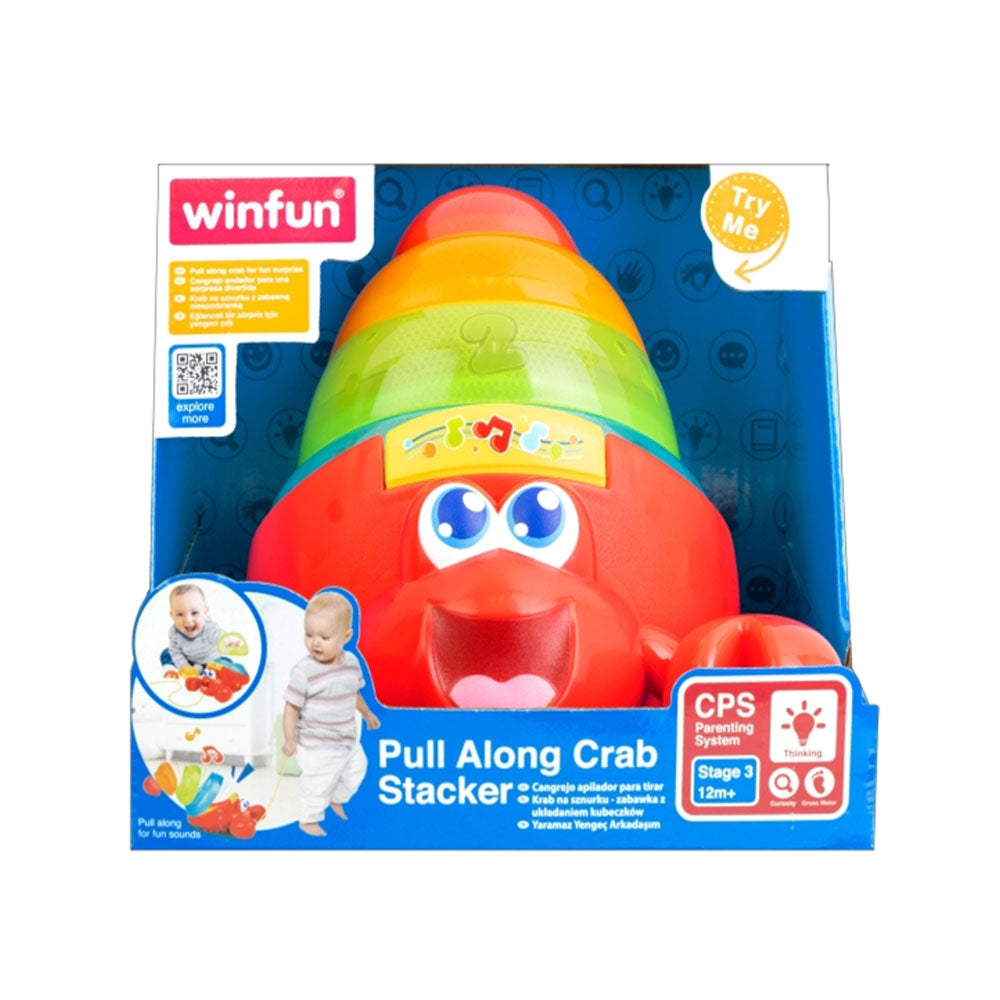 PULL ALONG CRAB STACKER