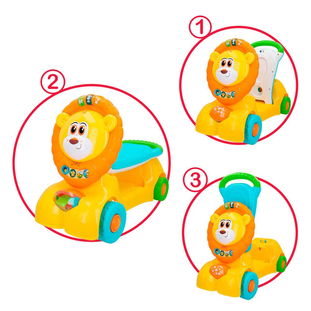 3 IN 1 GROW-WITH-ME LION SCOOTER