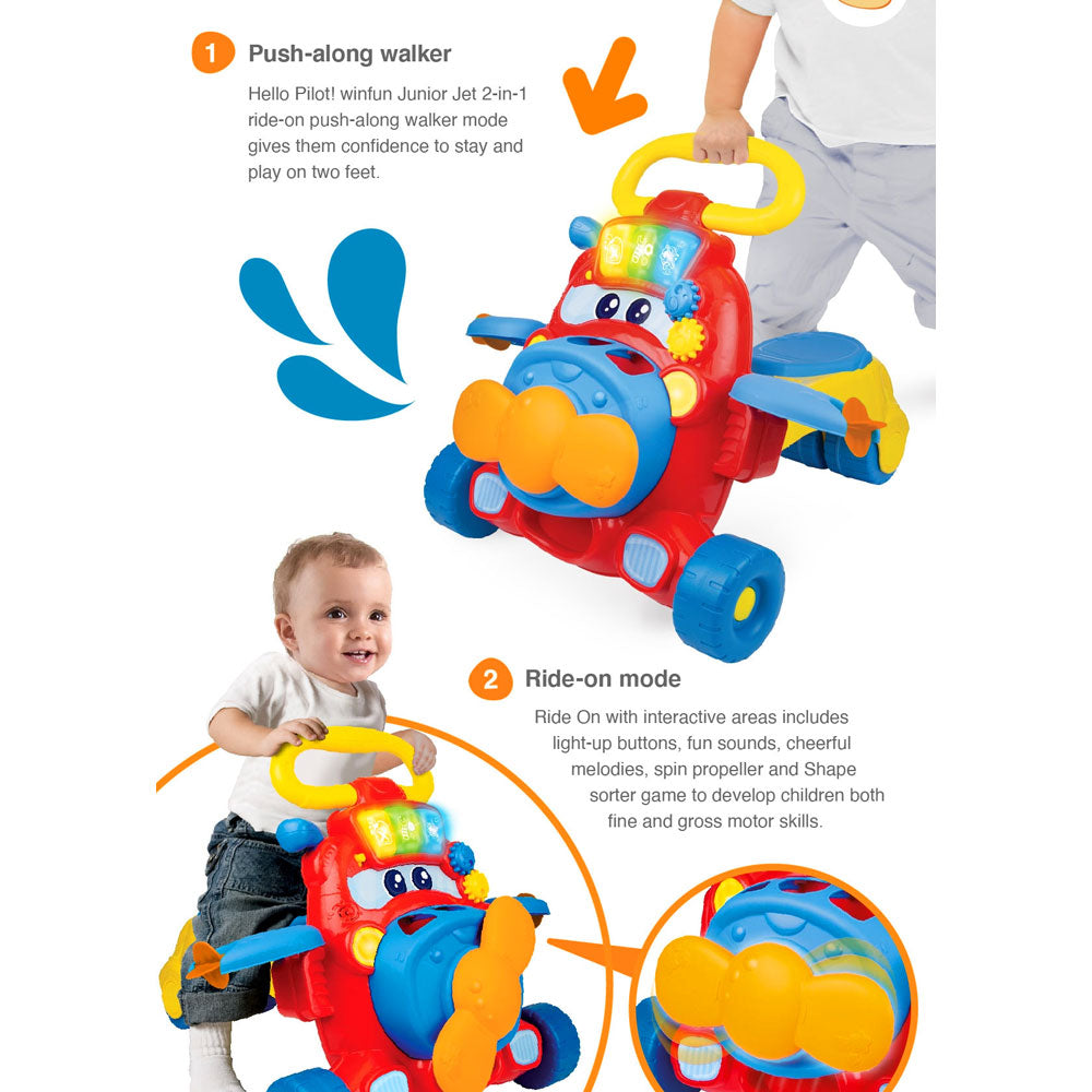 JUNIOR JET 2-IN-1 RIDE-ON