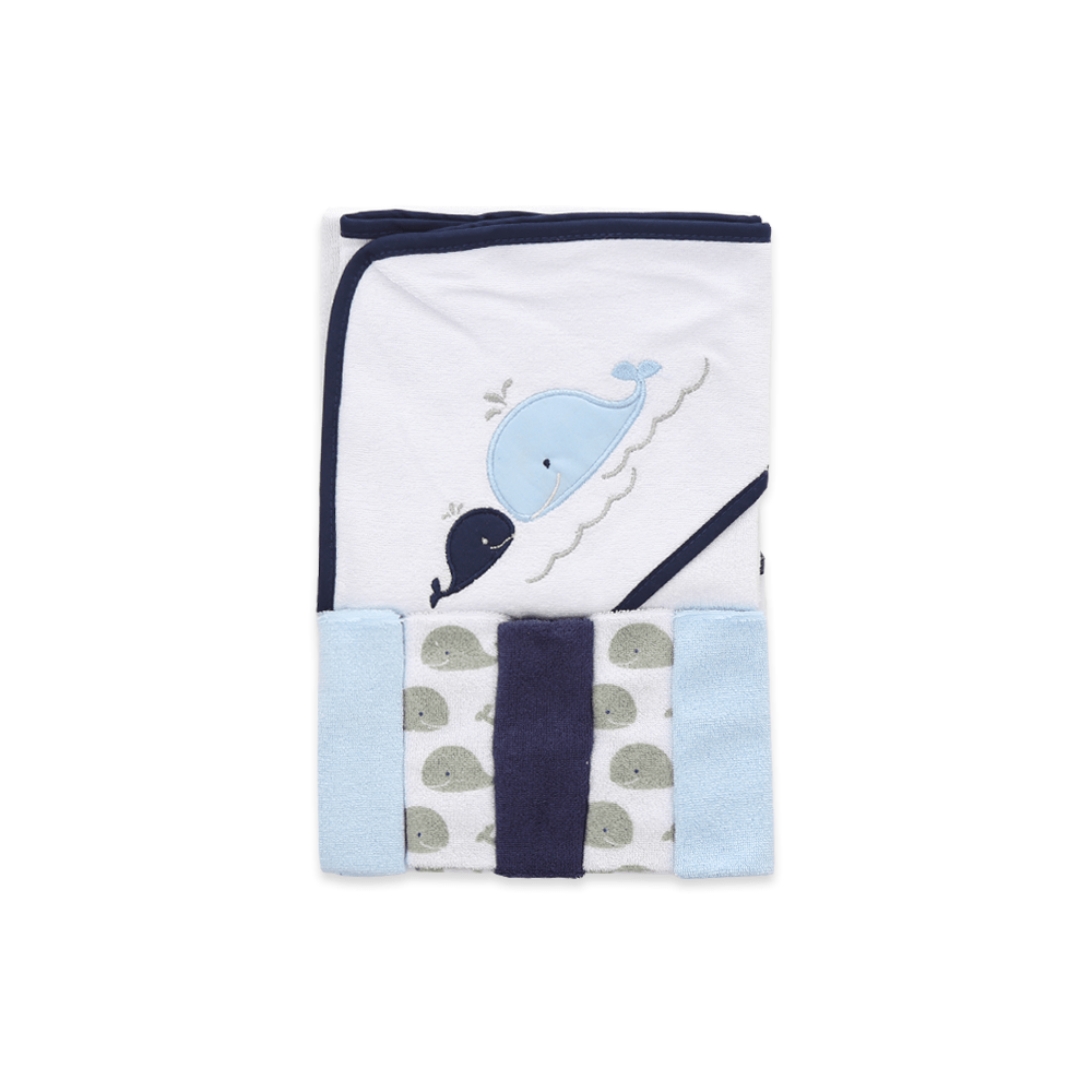 BATH TOWEL WITH 5 FACE TOWELS