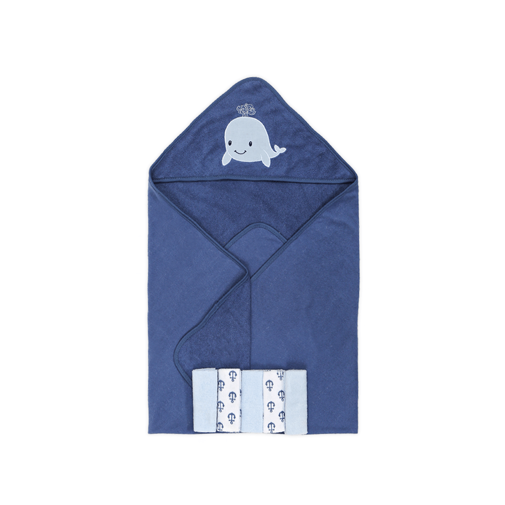 BATH TOWEL WITH 5 FACE TOWELS