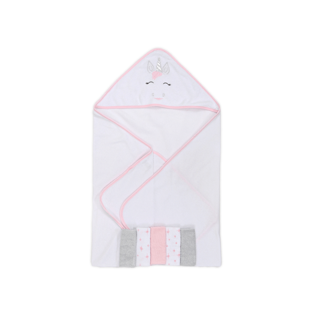 BATH TOWEL WITH 5 FACE TOWELS