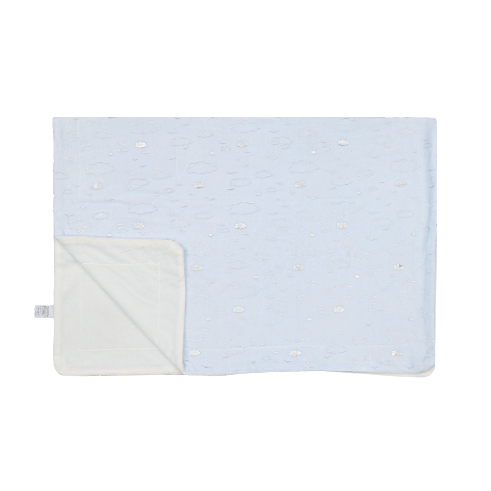 BLANKET-BLUE/WHITE