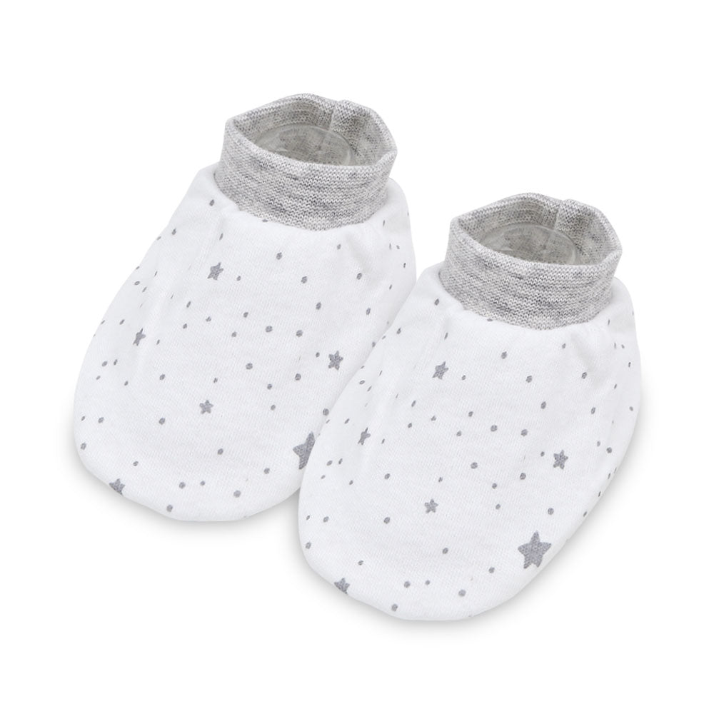 MITTENS & BOOTIES GREY STARS
