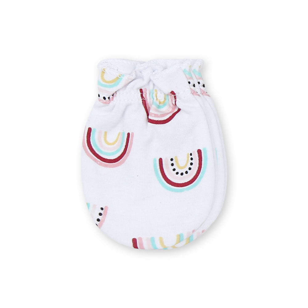 MITTENS PK-3 PINK RAINBOW HEARTS