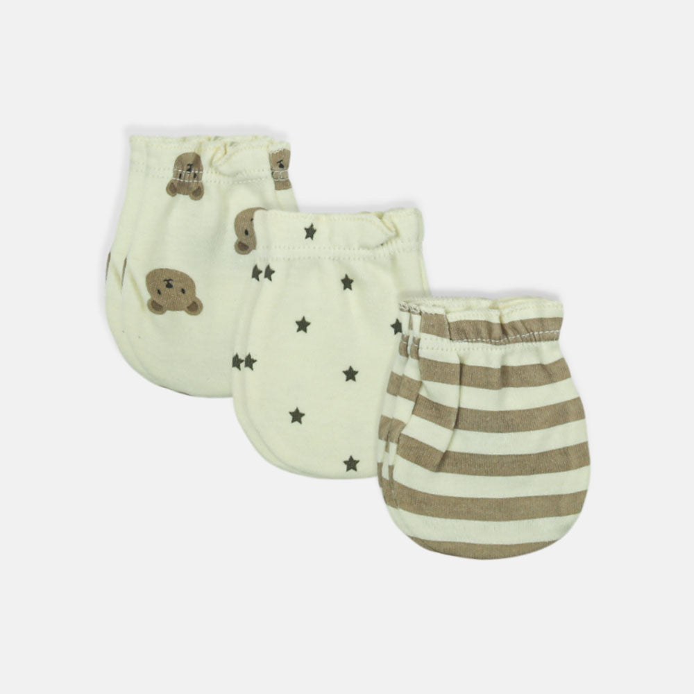 MITTENS PK-3 CREAM STARS