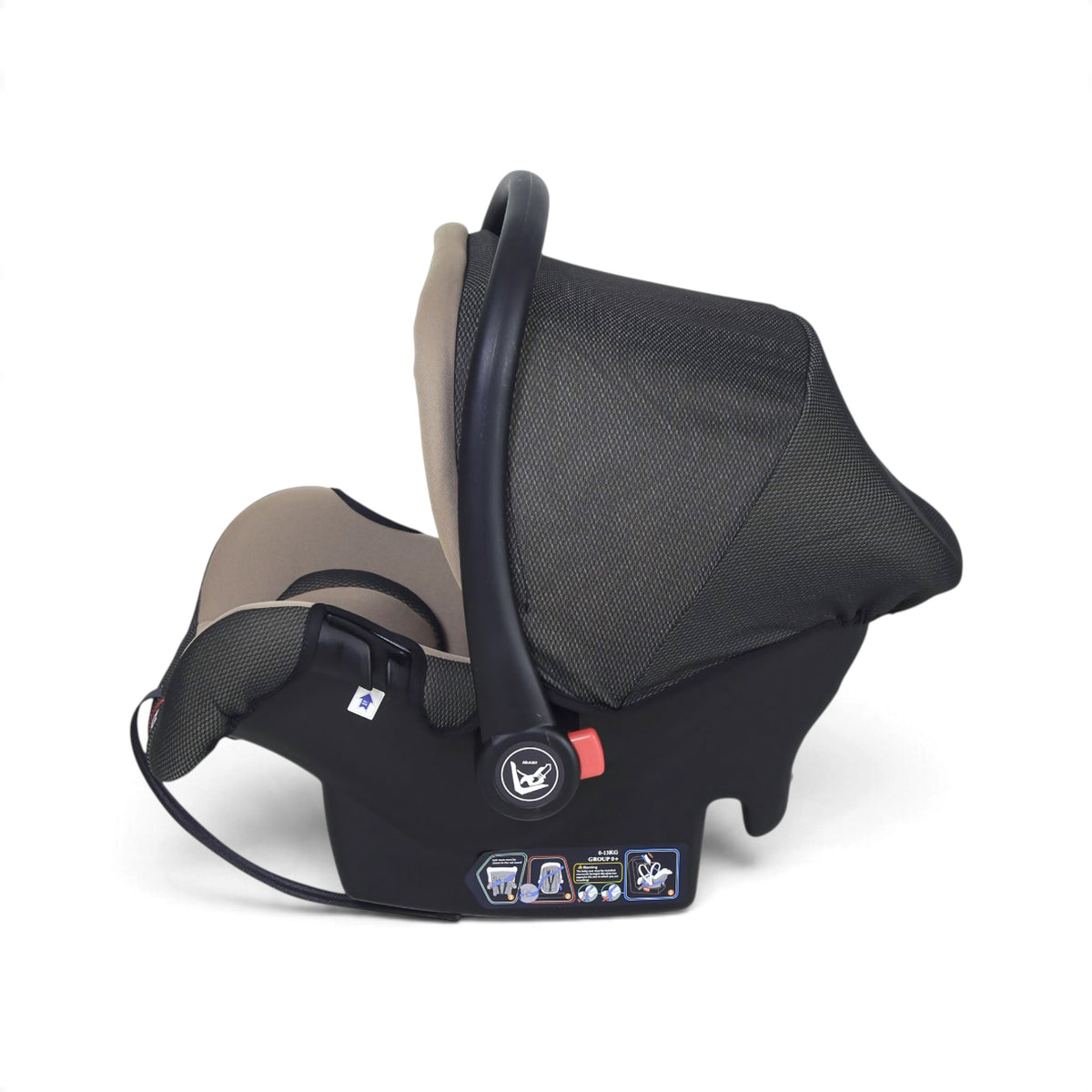CARRY COT & CAR SEAT-BEIGE