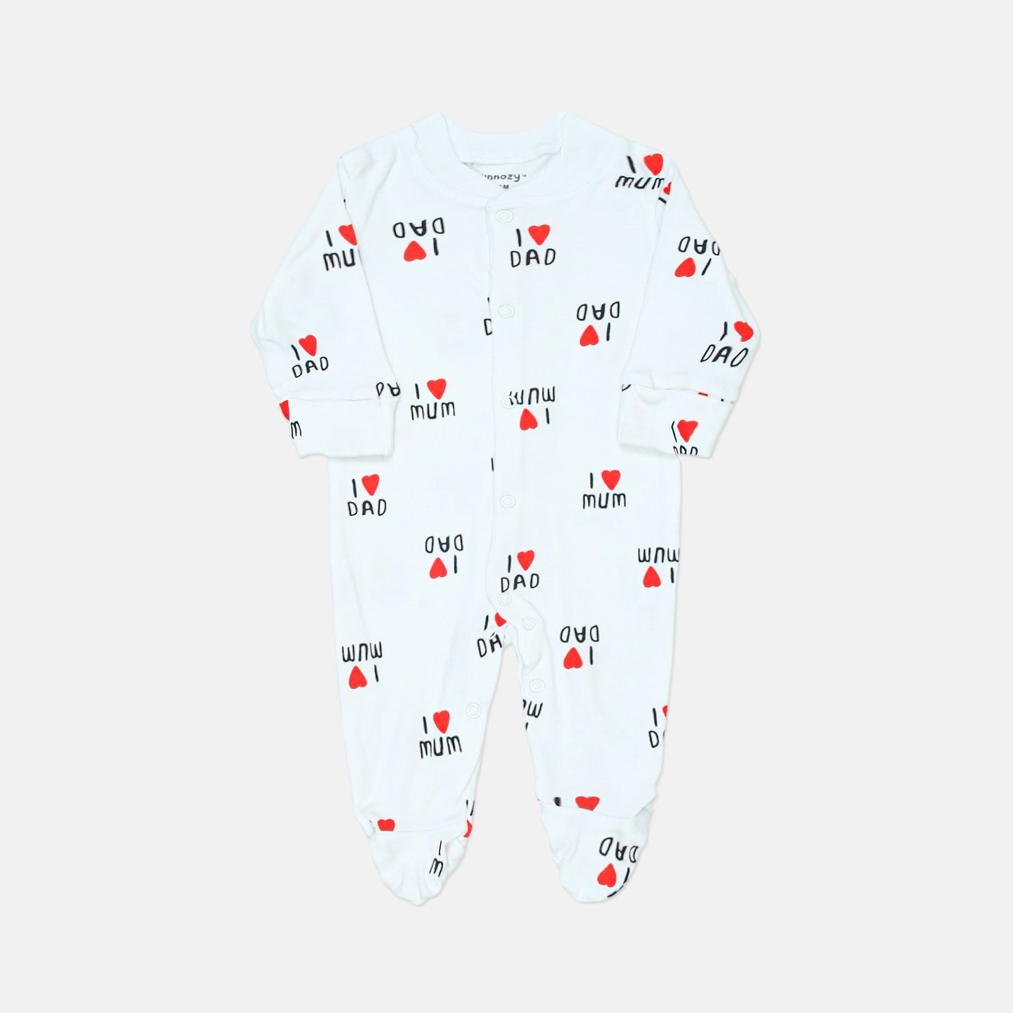 I Love Mom & Dad Sleepsuits Pk-3