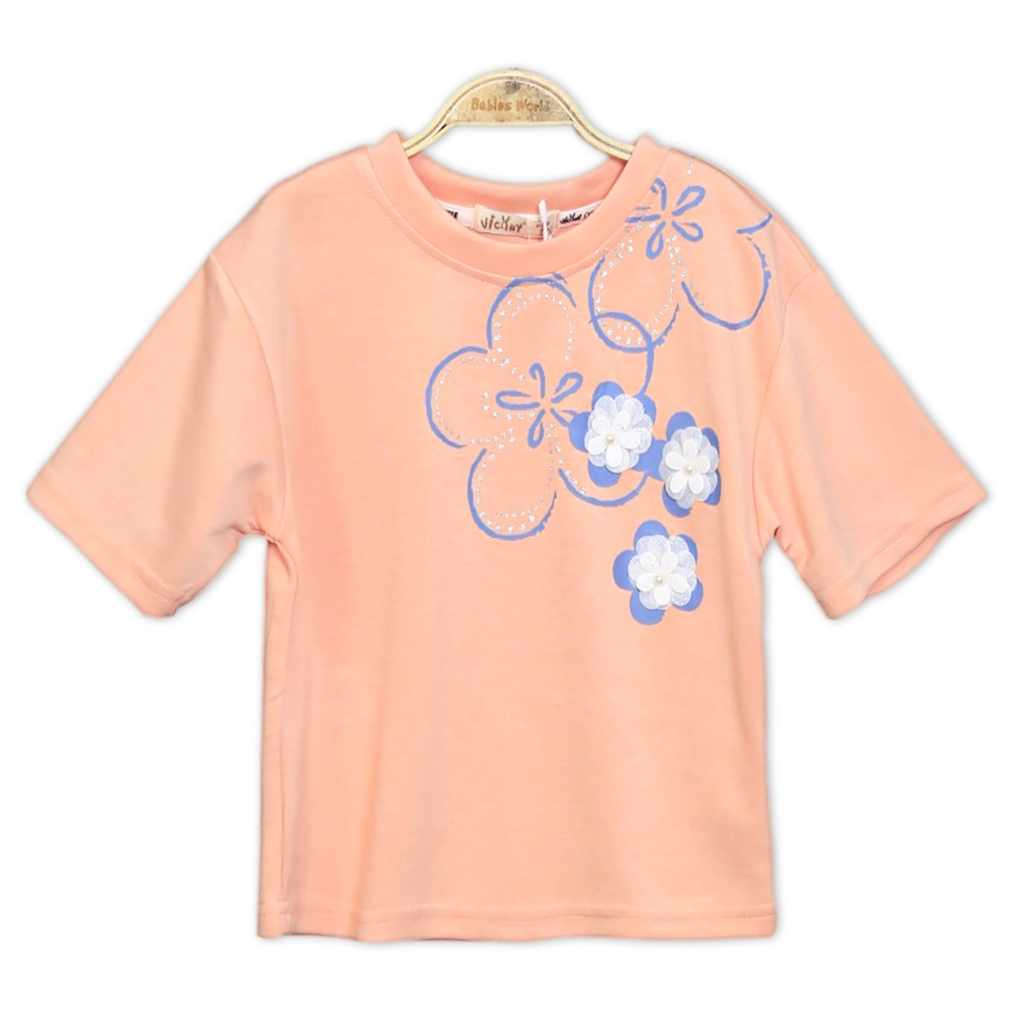 PEACH & BLUE BUTTERFLY SUIT