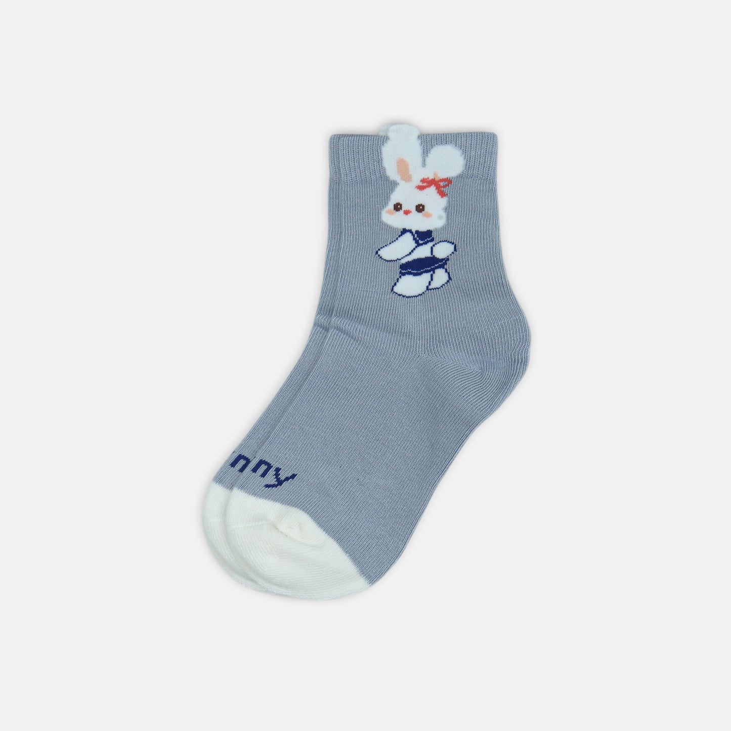 GIRL SOCKS POWDER BLUE FLOWER