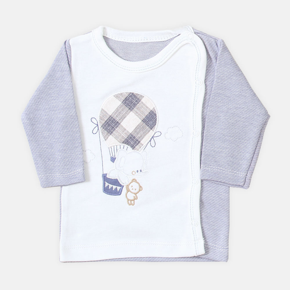 NEWBORN SUIT BOYS ELEPHANT IN HOT AIR BALLOON