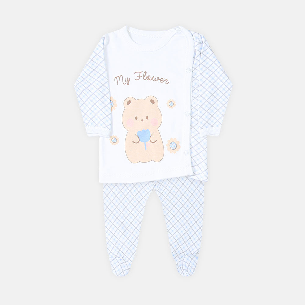 NEWBORN SUIT BOYS BROWN BEAR