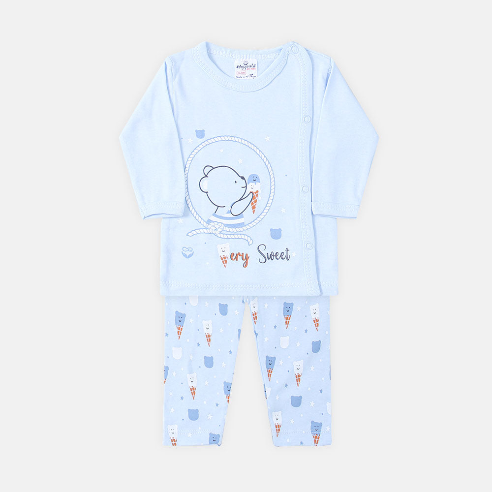 NEWBORN SUIT BOYS BLUE TEDDY BEAR