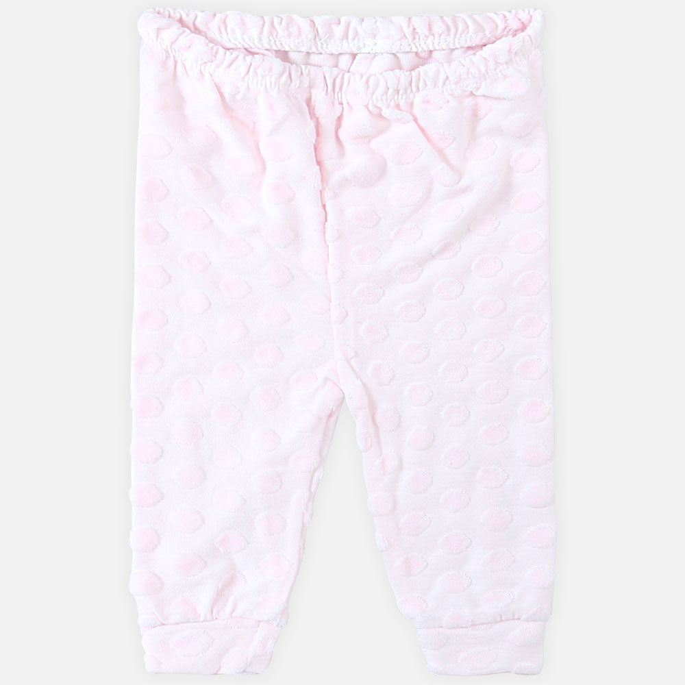 NEWBORN SUIT GIRLS PINK TEDDY BEAR WITH BOW