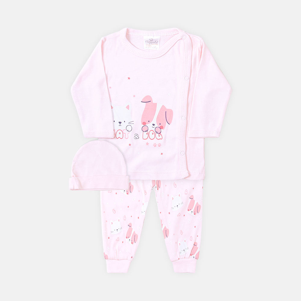 NEWBORN SUIT GIRLS CAT AND DOG