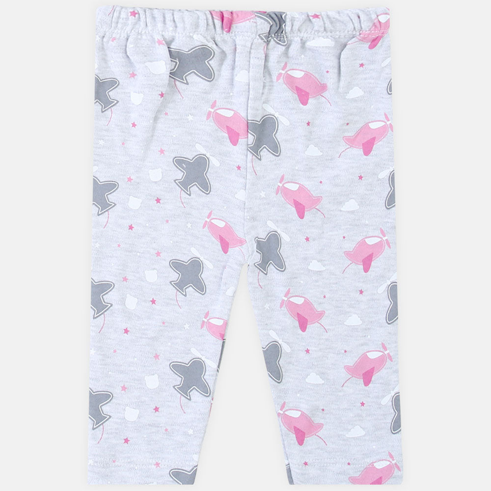 NEWBORN SUIT GIRLS FLY WITH BEAR