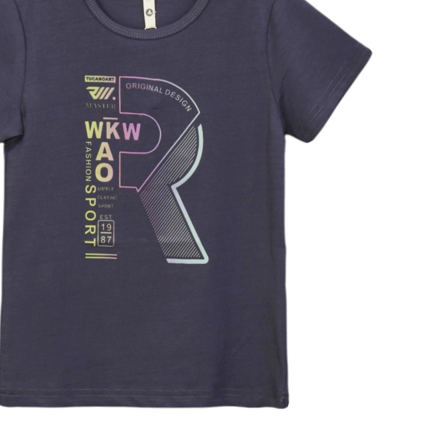 BOLD GRAPHIC GREY TEE
