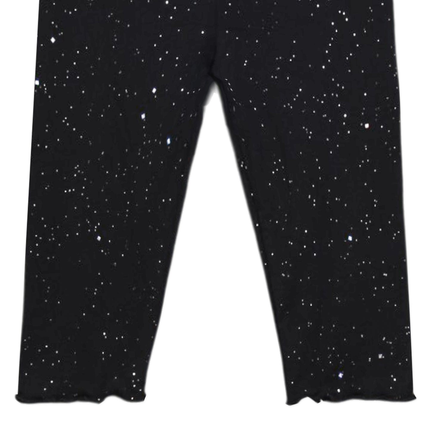 SILVER GLITTER BLACK TIGHT