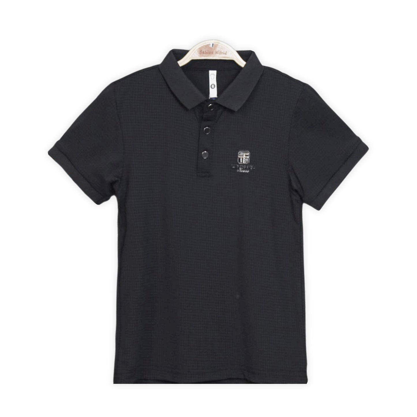 Black Piqué Polo Shirt