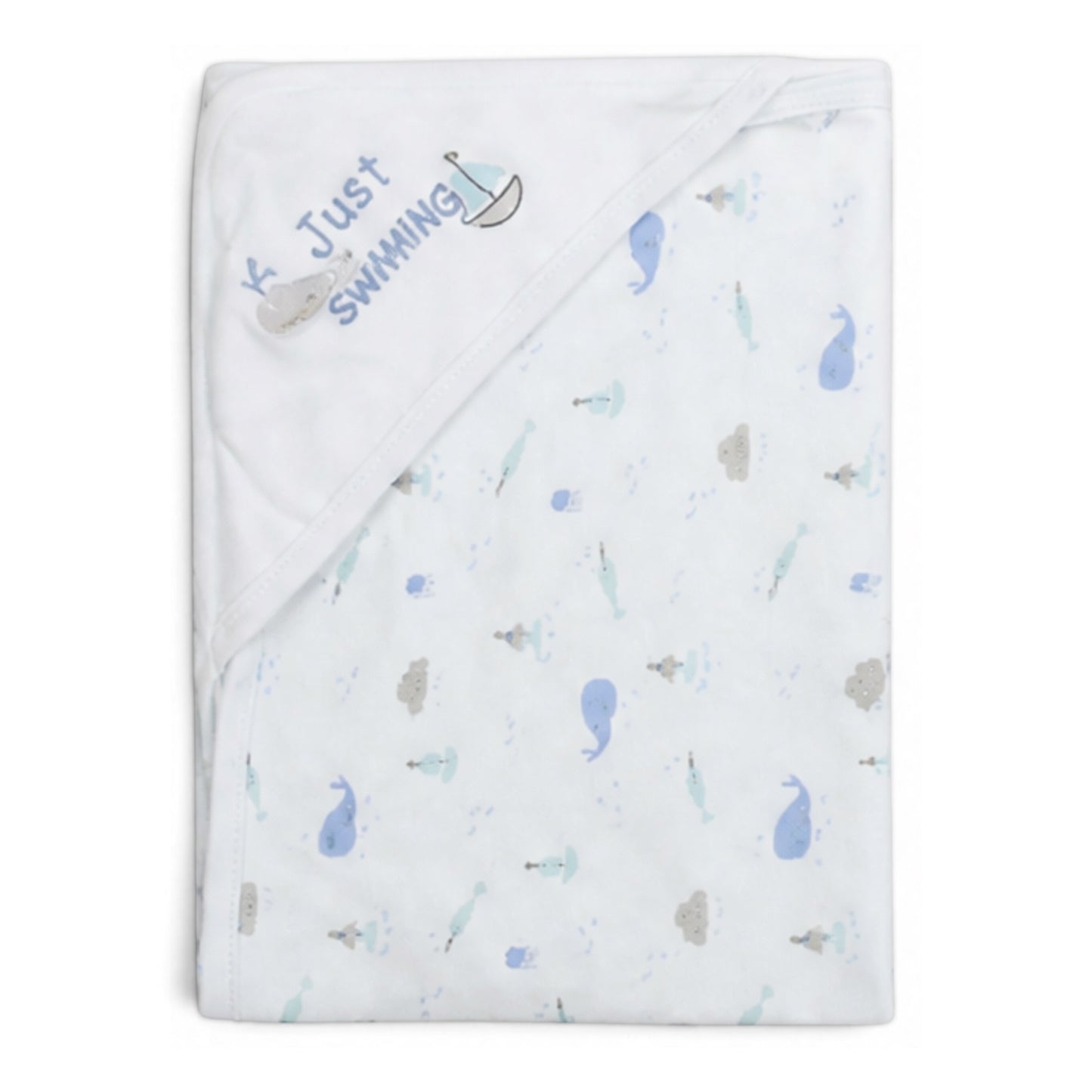 BLUE WHALE LAYETTE SET BOYS
