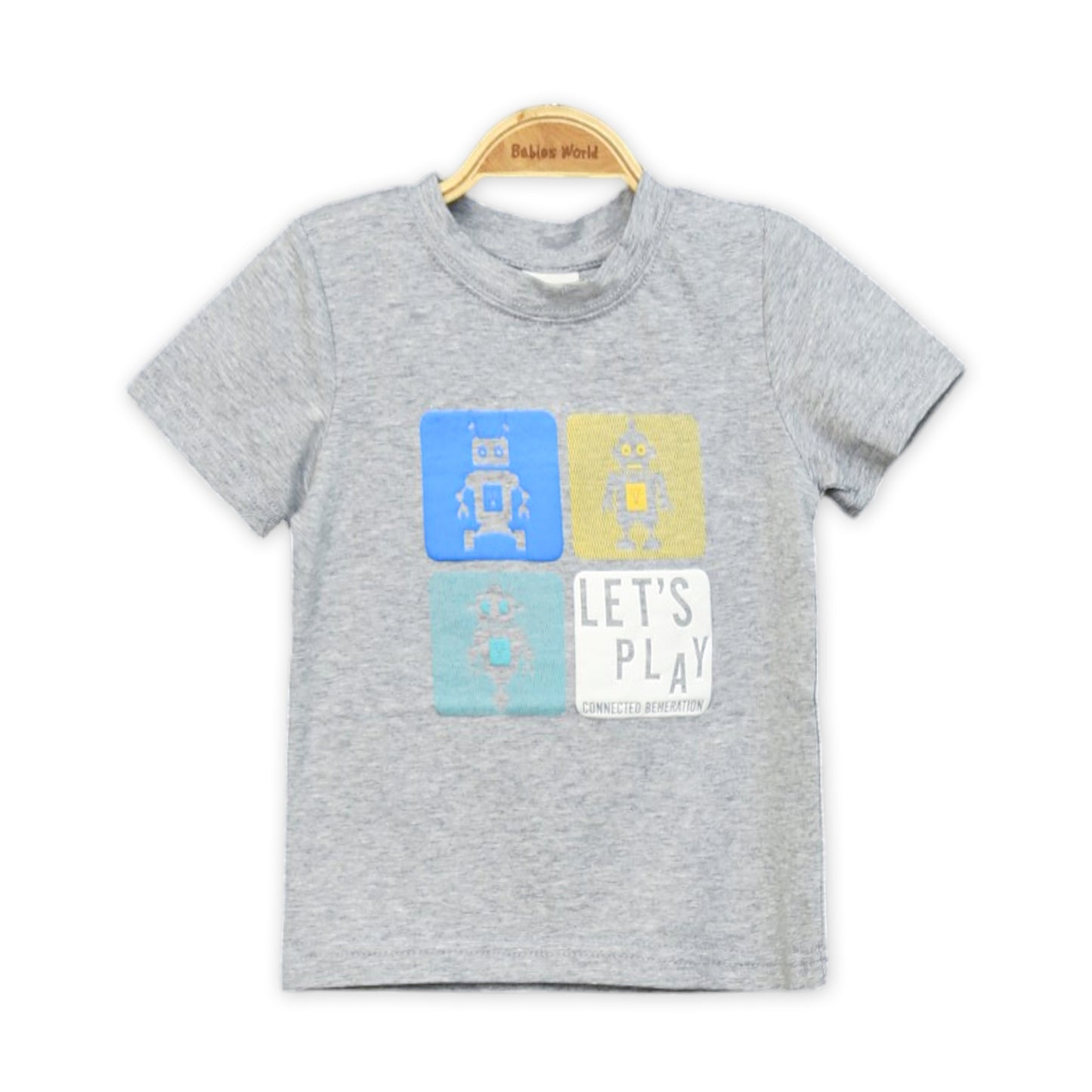 GREY ROBOT PLAY GRAPHIC TEE