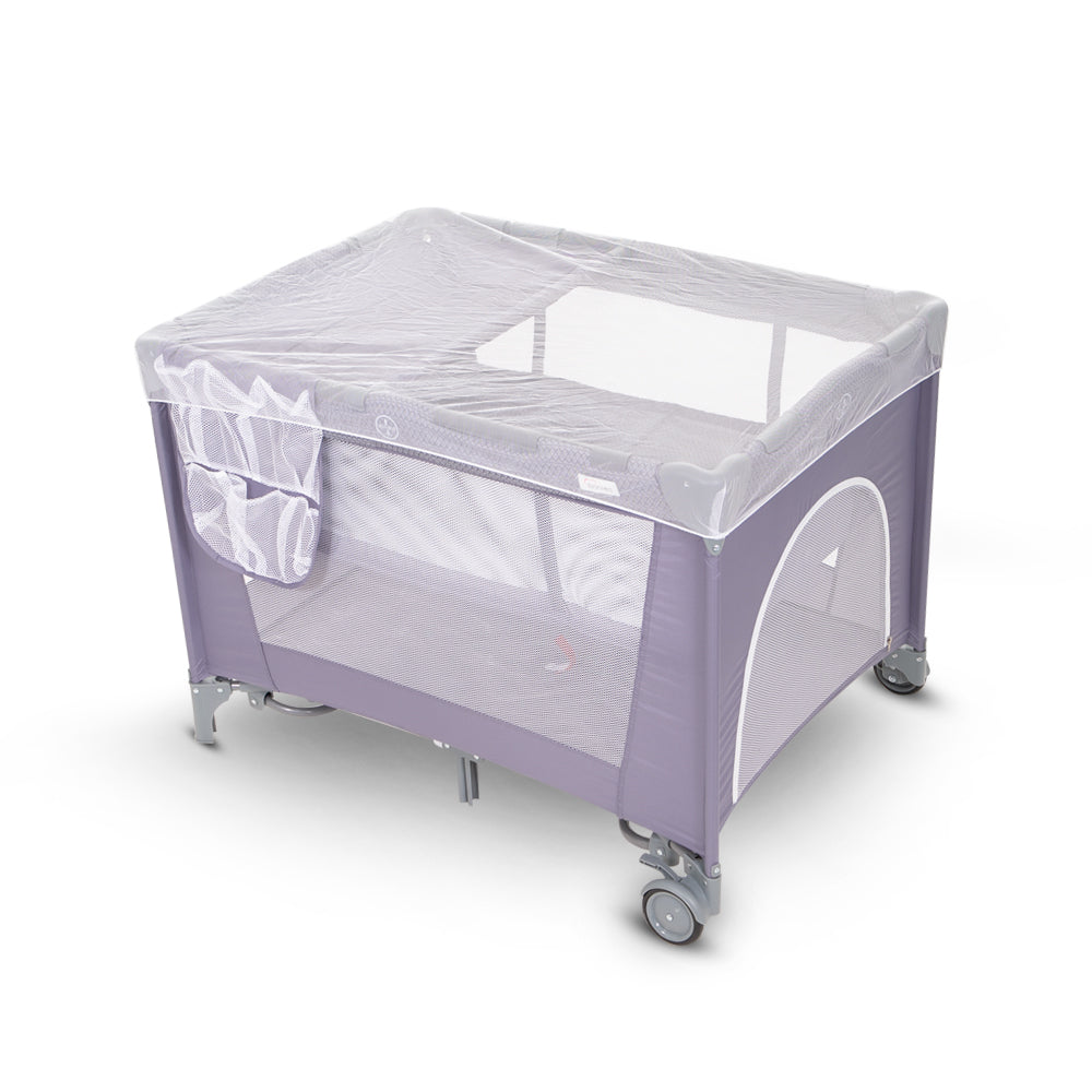 BABY PLAY PEN W/ ROCKING-GREY
