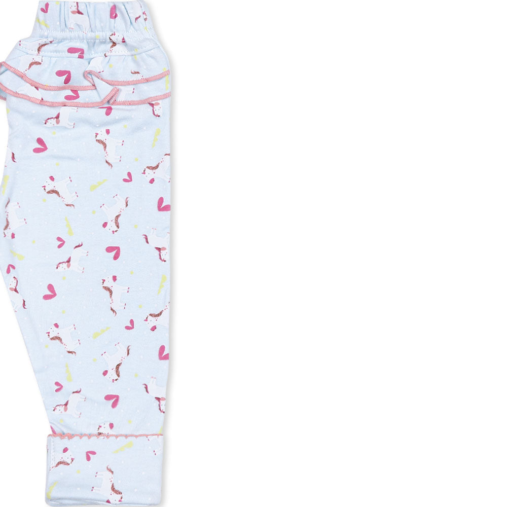 PAJAMA GIRLS PK-2 BLUE UNICORN