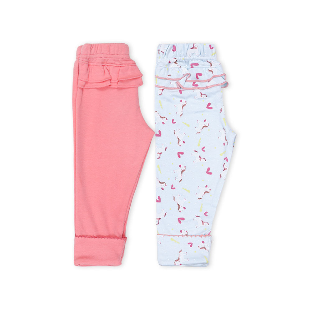 PAJAMA GIRLS PK-2 BLUE UNICORN