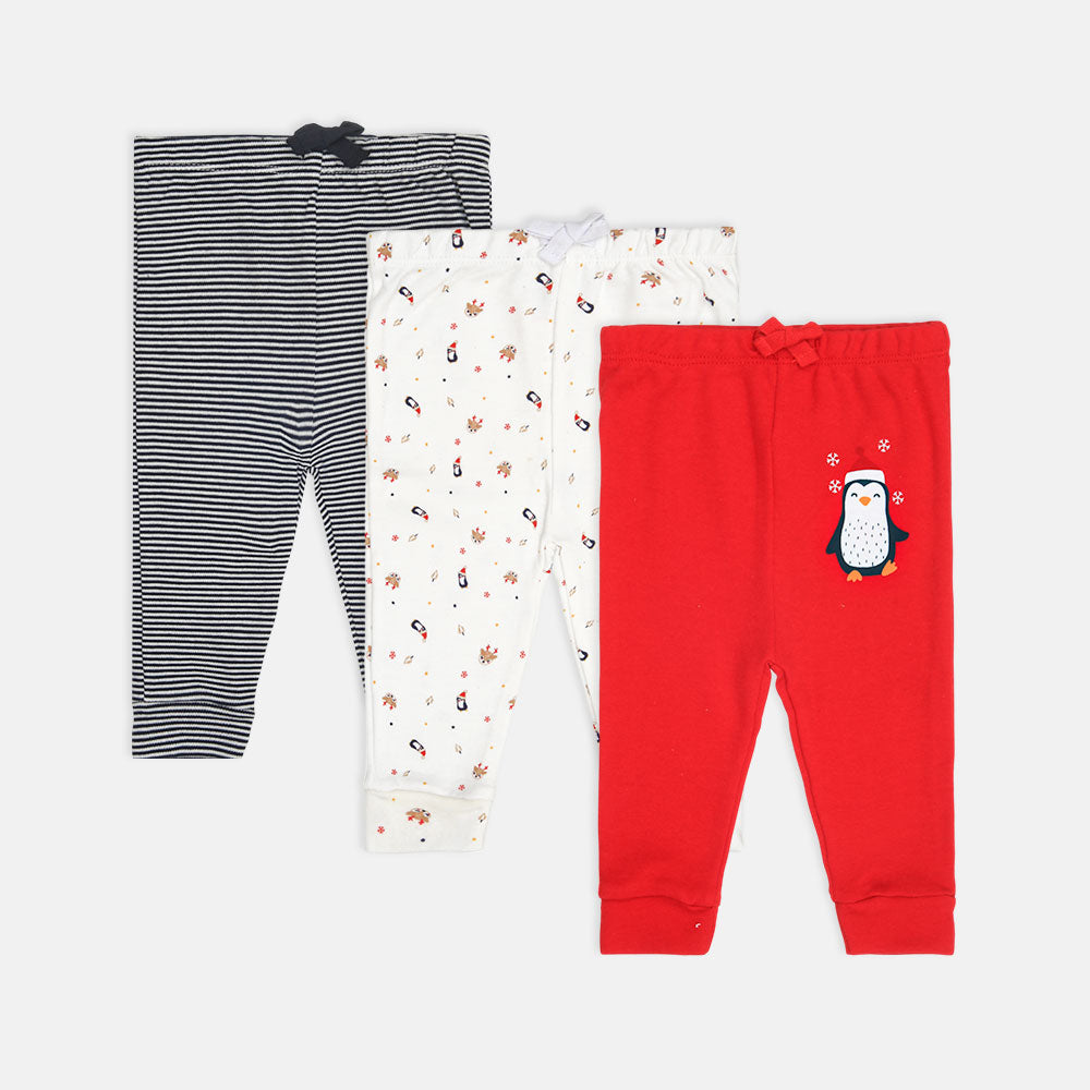 BOY PAJAMA PK-3 WINTER PENGUIN PRINTED