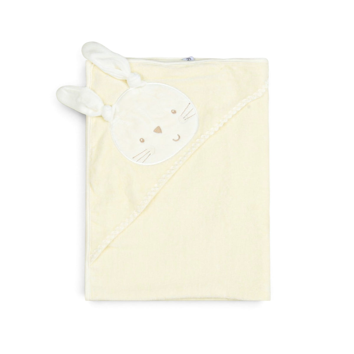 CREAM BUNNY HOODED BATH TOWEL