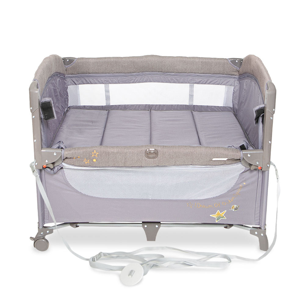 TINNIES DROP SIDE PLAY PEN GREY