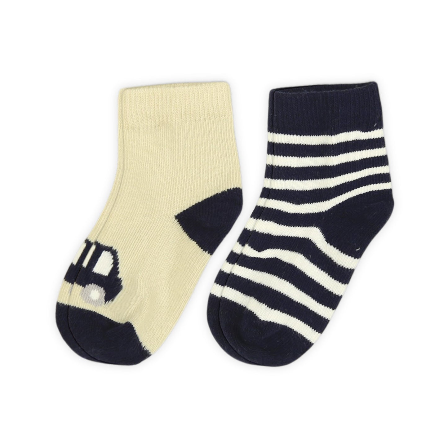 GRAPHIC ANKLE BOY SOCKS PK-2