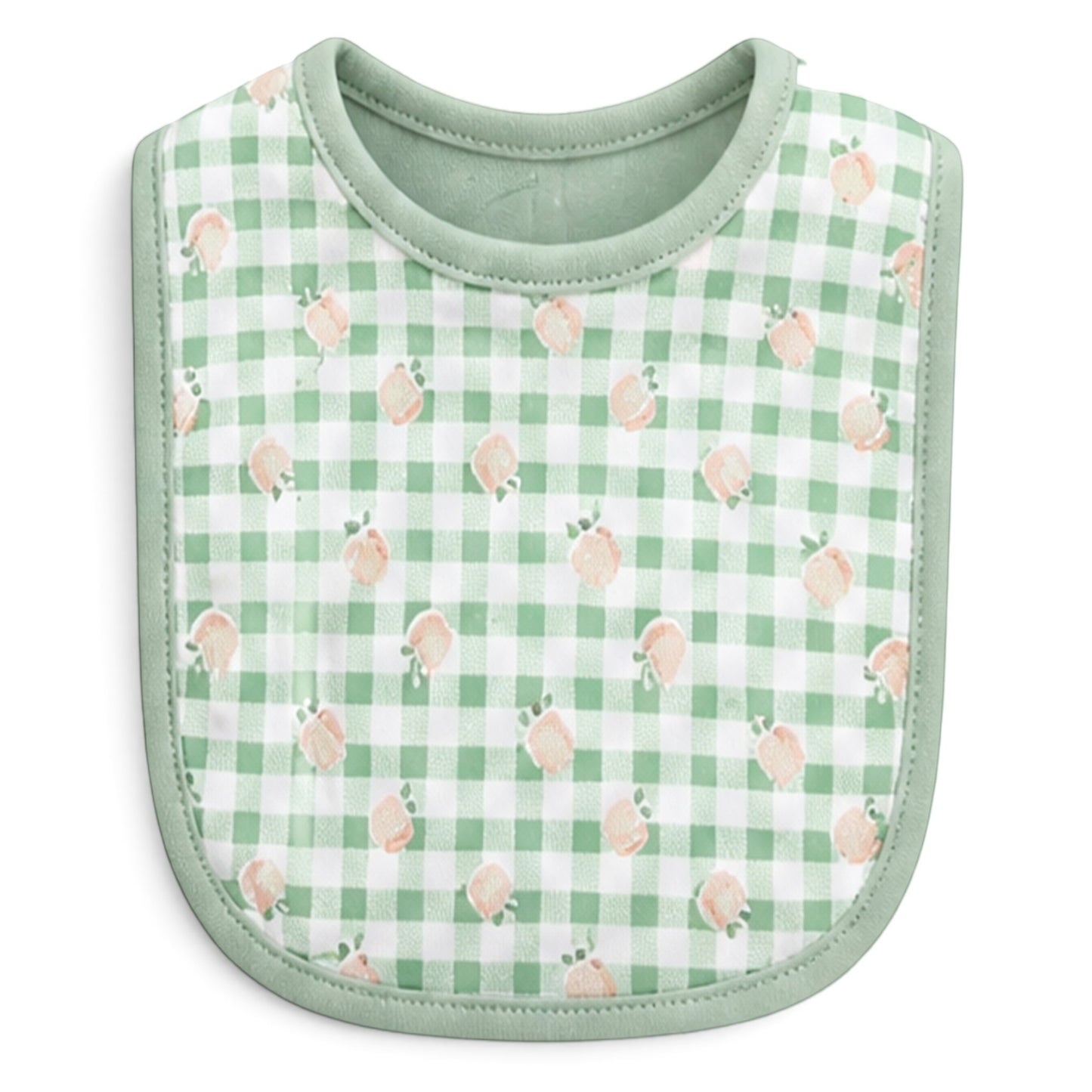 PEACH & SAGE BABY BIBS PK-3 & 2 BOOTIES