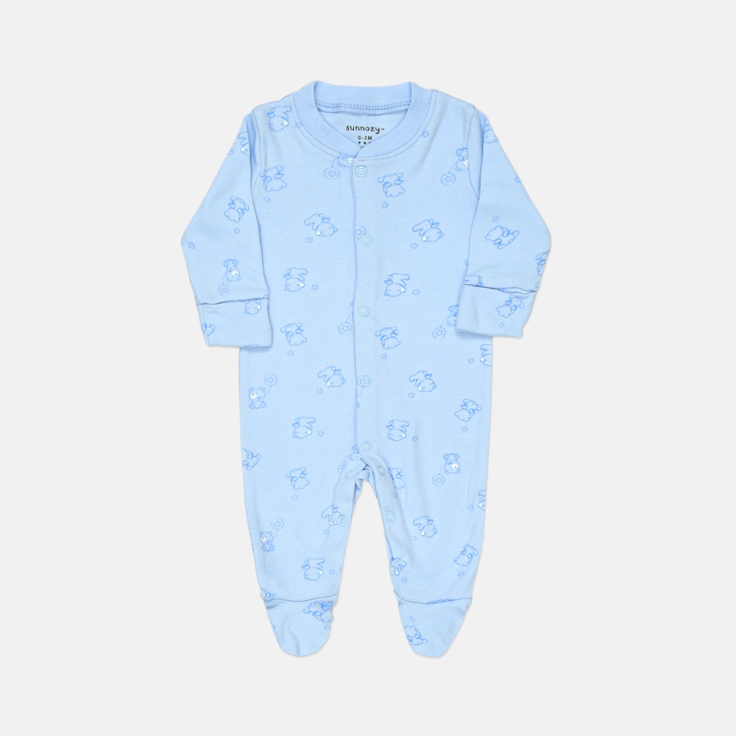 Bear & Bloom Sleepsuits Pk-3