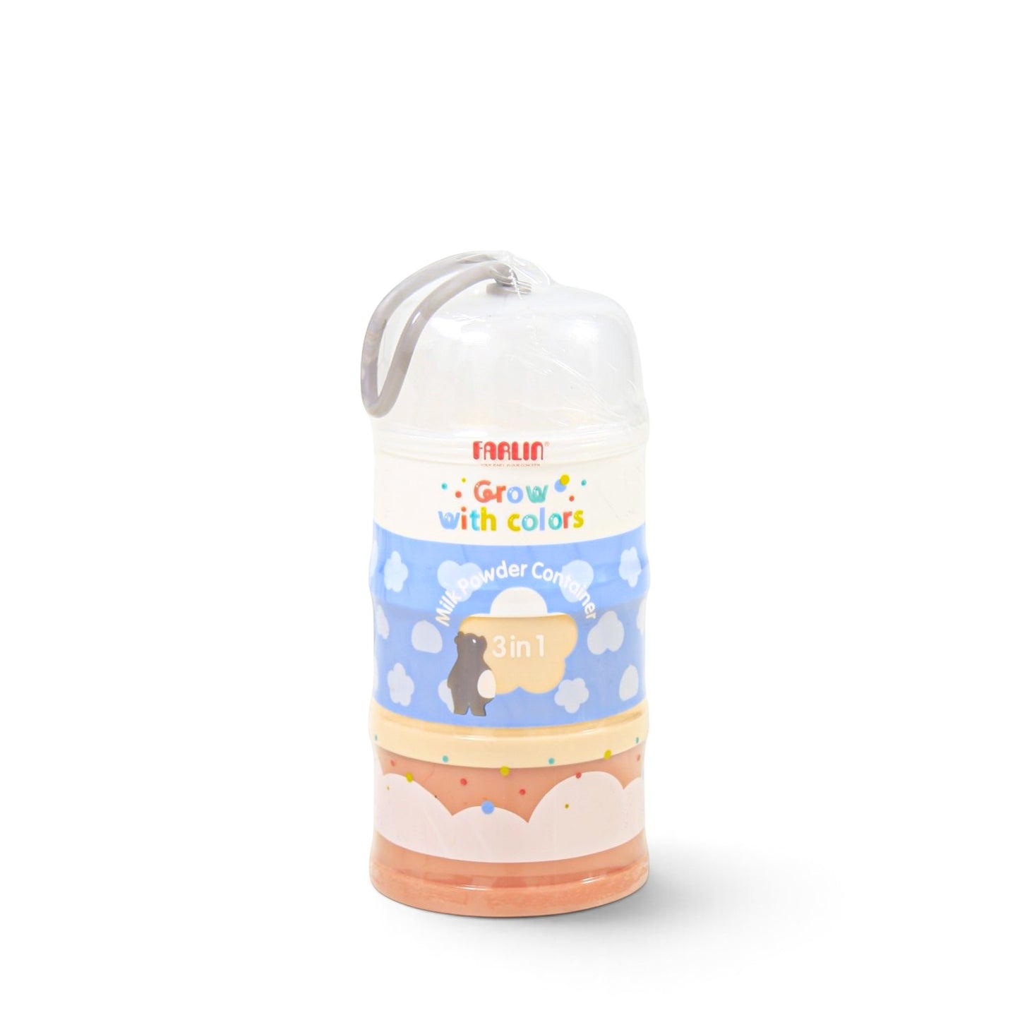 Farlin Milk Container Grow With Colors Peach