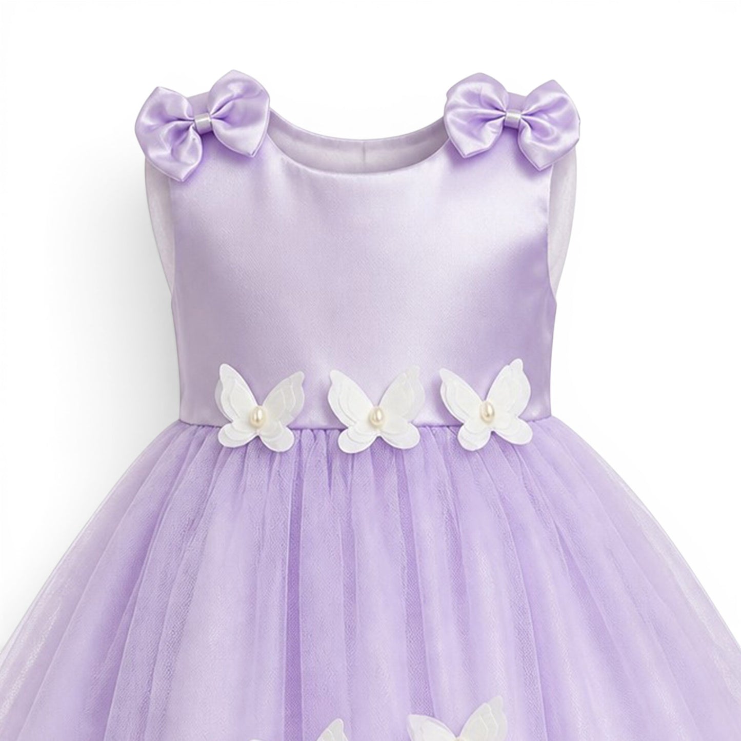 PURPLE BUTTERFLY BABY GIRL FANCY FROCK GIFT SET