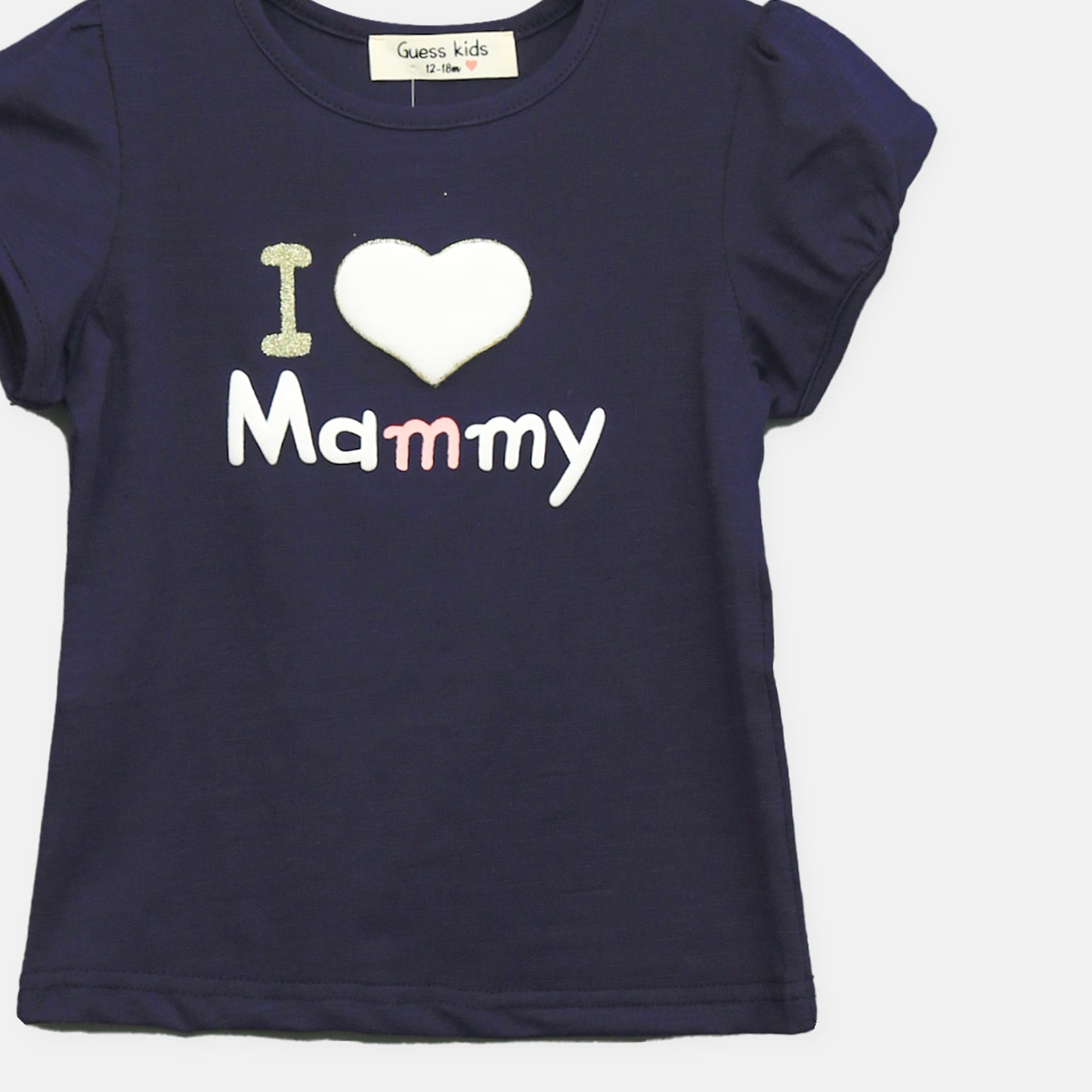 Navy Mammy Heart Tee