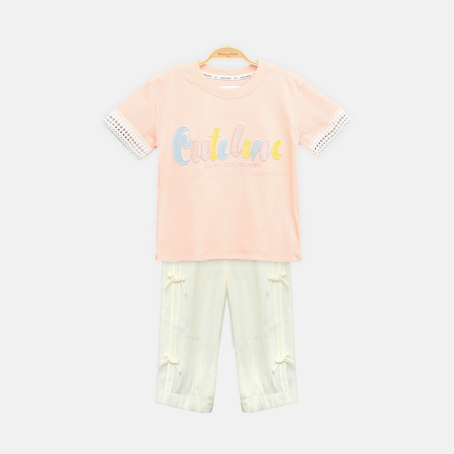 Blossom Suit Set - Pink N White