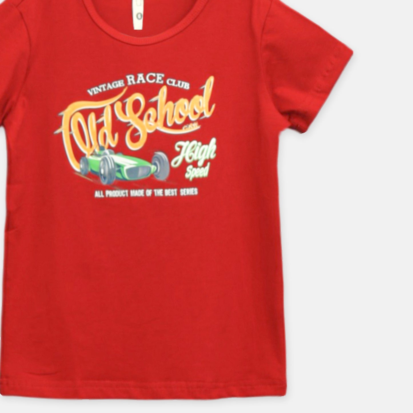 Red Vintage Race Club Tee
