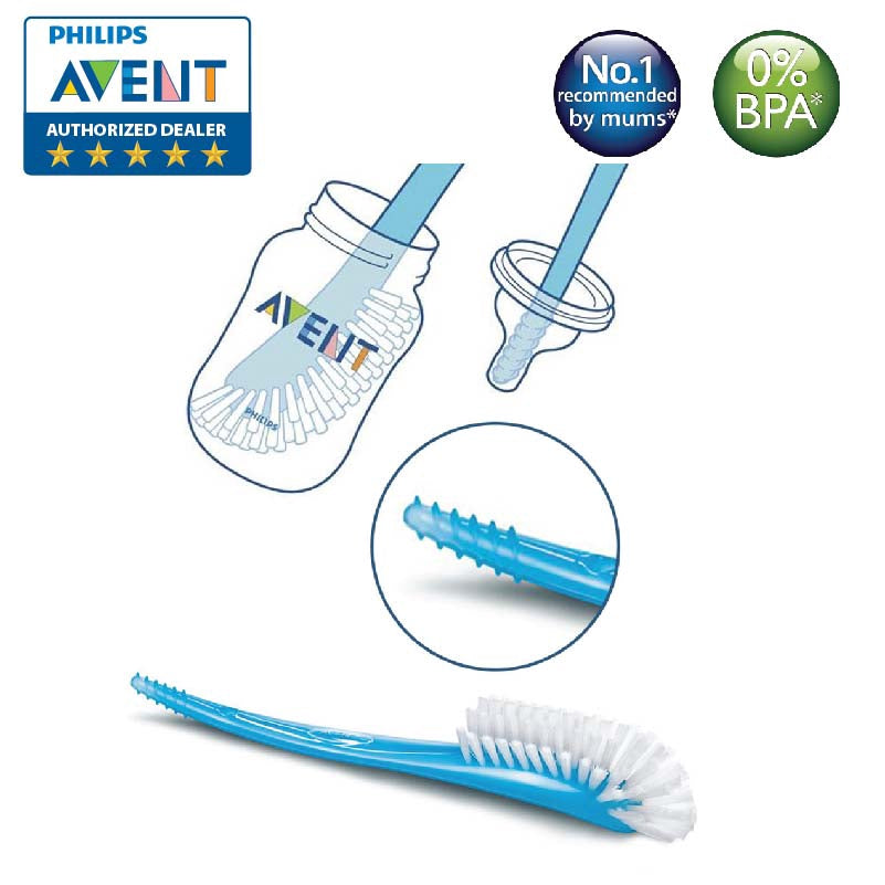 AVENT BOTTLE BRUSH 1PK (BLUE)