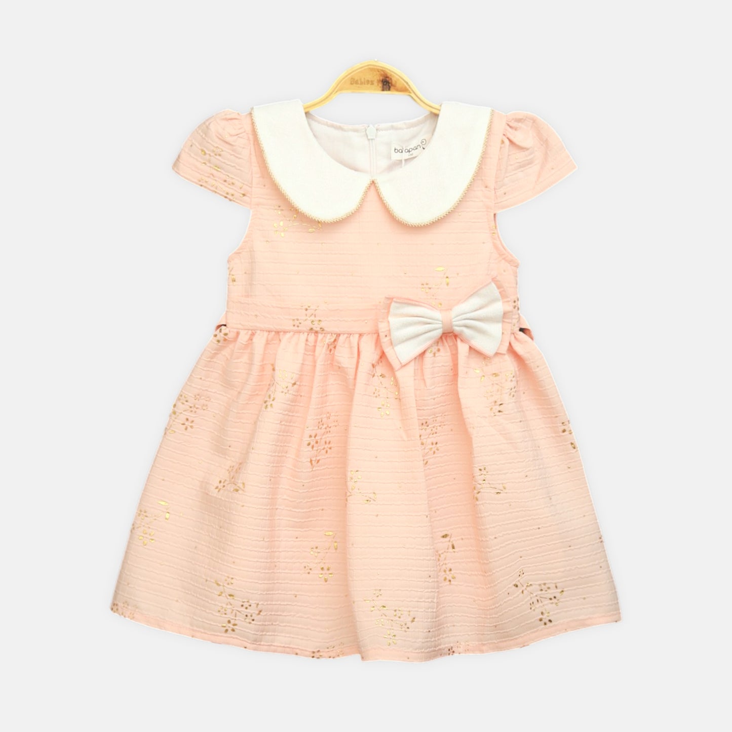 Peach Gold Frock