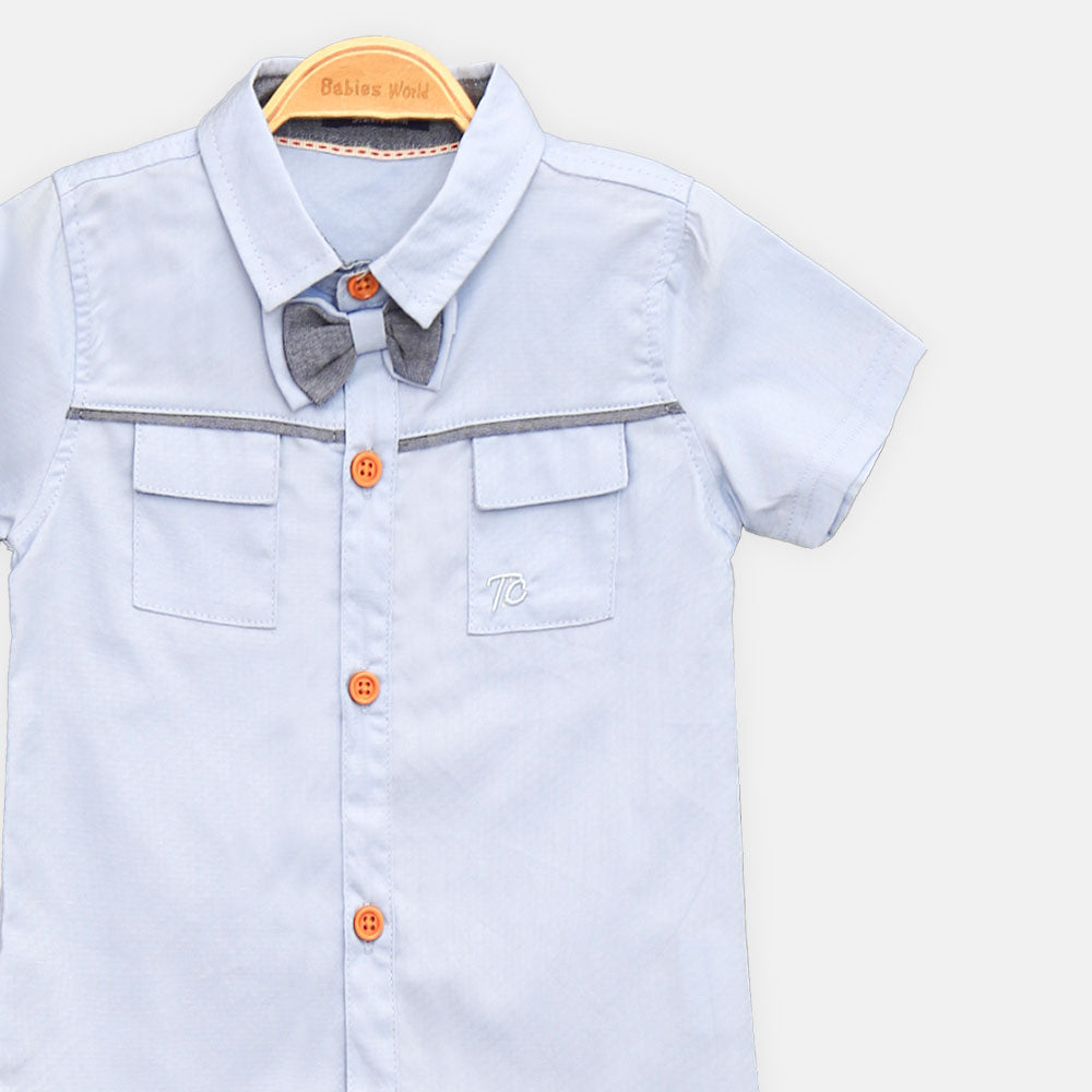 BOY SHIRT LIGHT BLUE SHORT-SLEEVE