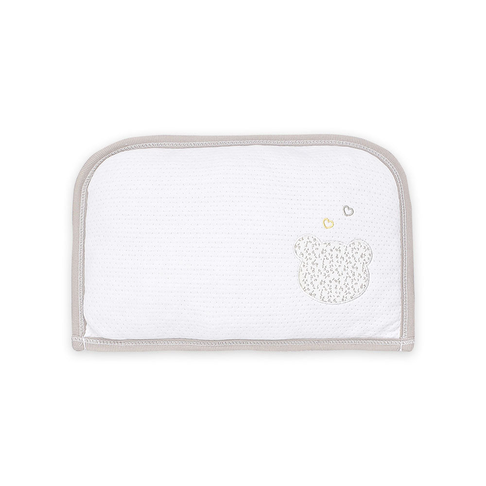 SLEEPING SET BROWN TEDDY & HEARTS