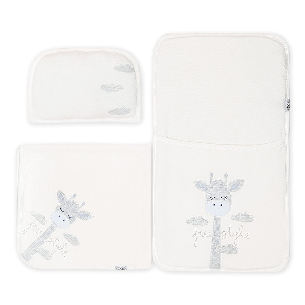 SLEEPING SET WHITE GIRAFFE